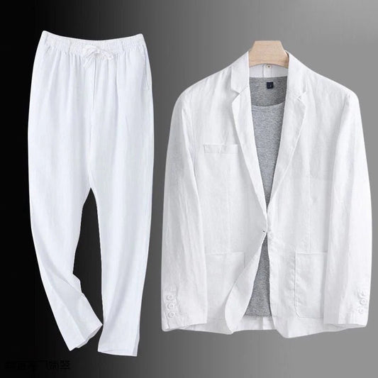 Herren Reverskragen Zweiteiler Sommer Blazer Set