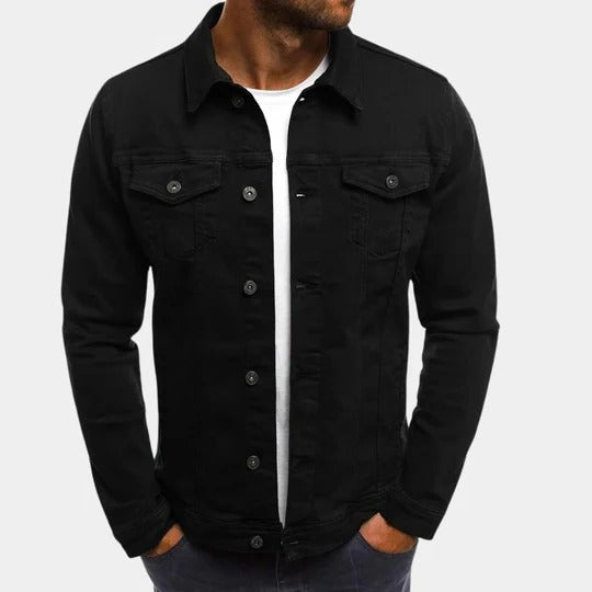 Herren Lässig Knopfleiste Brusttaschen Overshirt