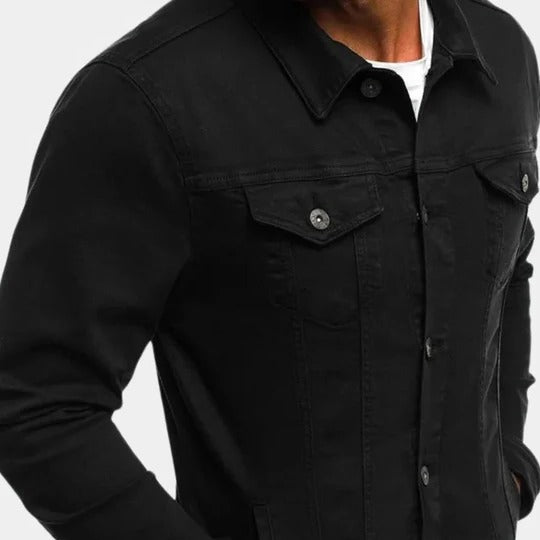 Herren Lässig Knopfleiste Brusttaschen Overshirt