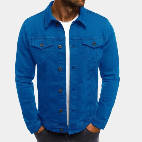 Herren Lässig Knopfleiste Brusttaschen Overshirt