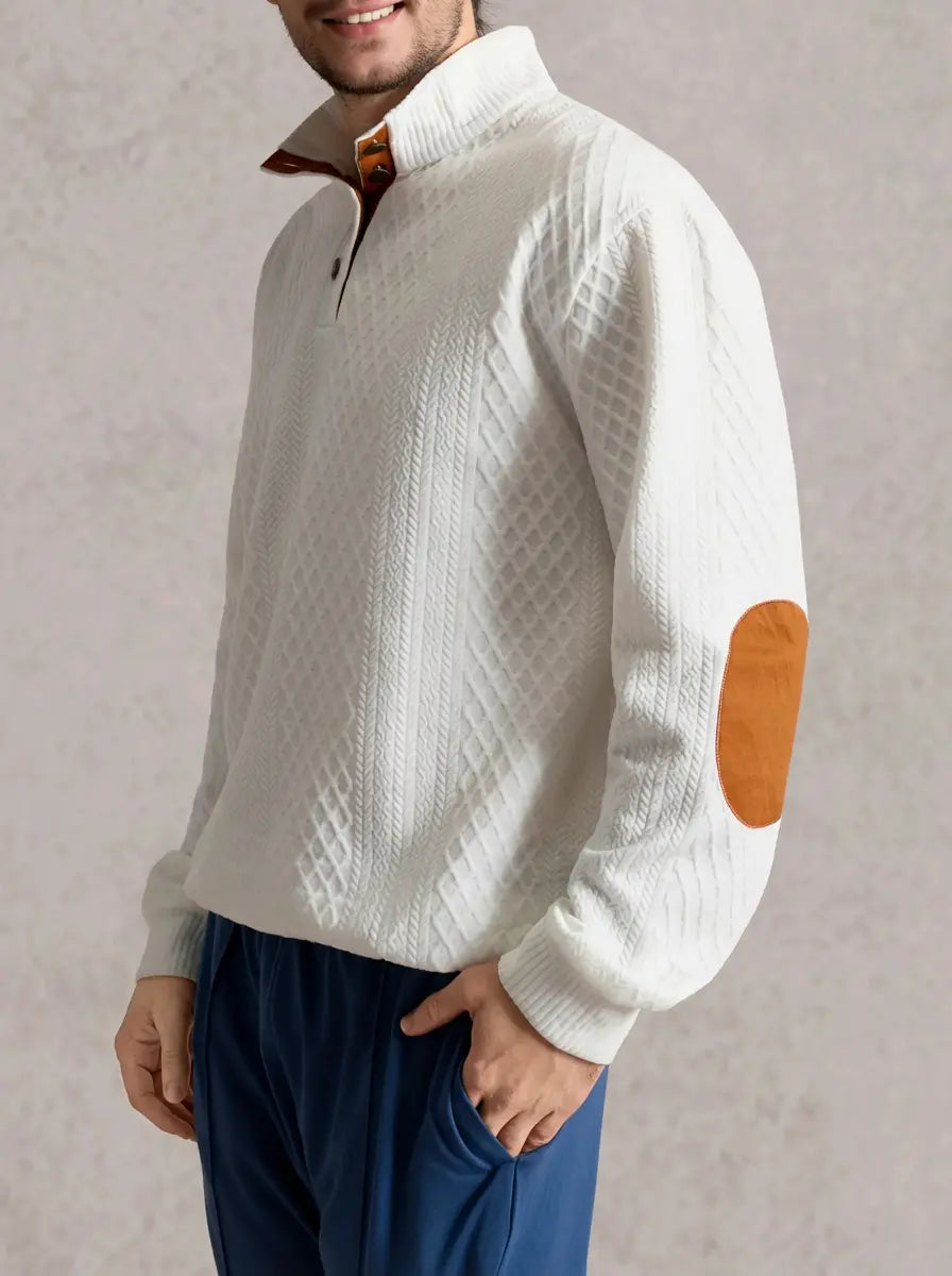 Moritz | Herren Casual Zopfmuster Regular Fit Pullover