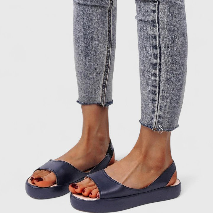 Damen Sommer Orthopädische Plateau Sandalen
