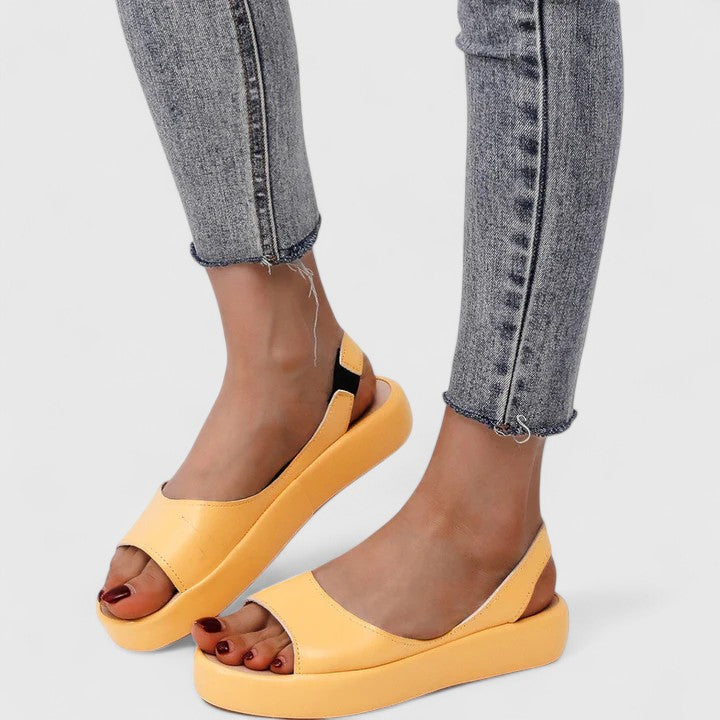 Damen Sommer Orthopädische Plateau Sandalen