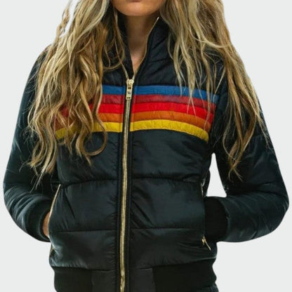 Elisabeth | Damen Bequem Wasserdichte Steppjacke