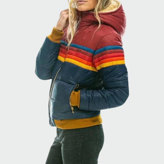 Elisabeth | Damen Bequem Wasserdichte Steppjacke