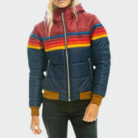 Elisabeth | Damen Bequem Wasserdichte Steppjacke