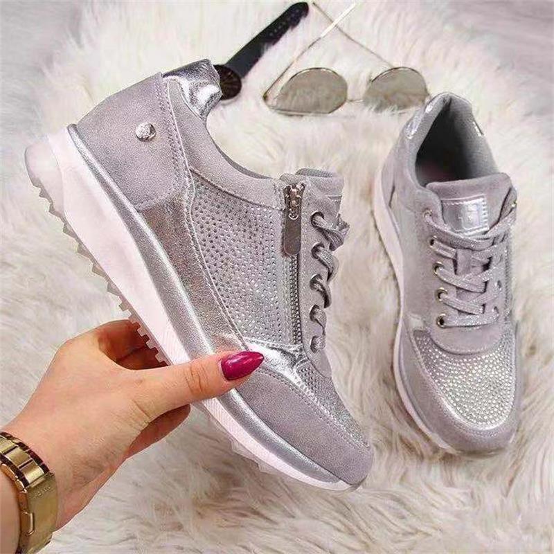 Damen Sommer Orthopädische Plateau Sneaker