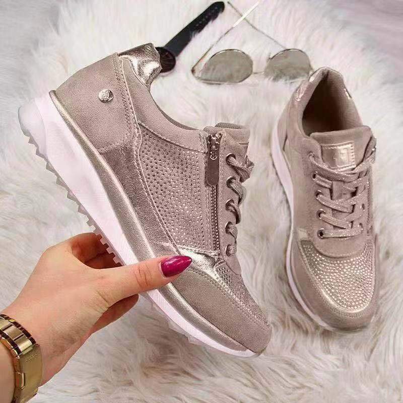 Damen Sommer Orthopädische Plateau Sneaker