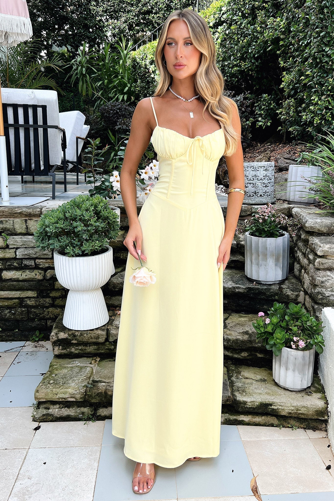 Mila | Damen Elegantes Sommer A-Linien Maxikleid