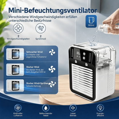 Mobiler Luftkühler Ventilator | Verdunstungskühlung Wassertank Tragbar