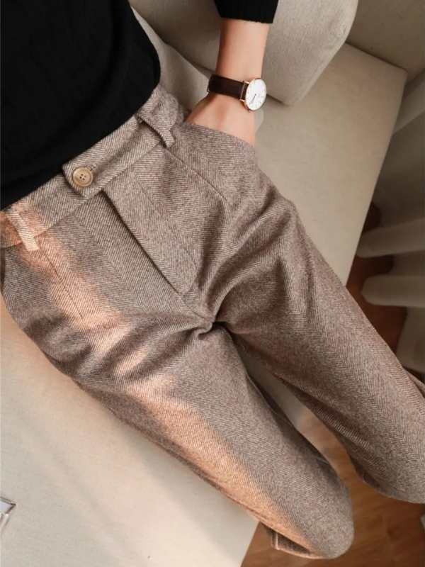 Damen Hochgeschnittene Eleganter Sommer Anzughose