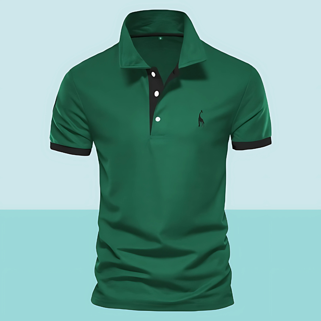 Herren Kurzarm Freizeit Slim Fit Poloshirt