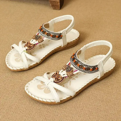 Damen Mehrriemen Orthopädische Boho Sandalen