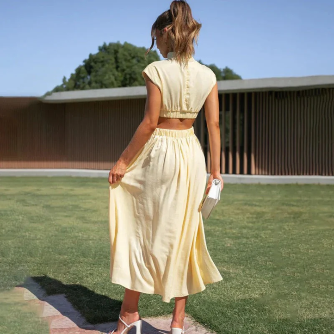 Madlen | Damen Elegant Hochzeitsgast Sommerkleid