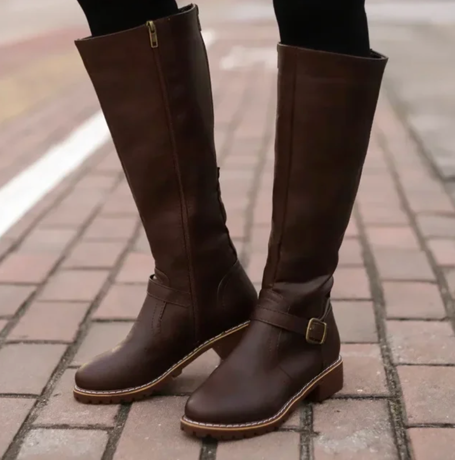 Karin | Damen Kniehohe Orthopädische Stiefel