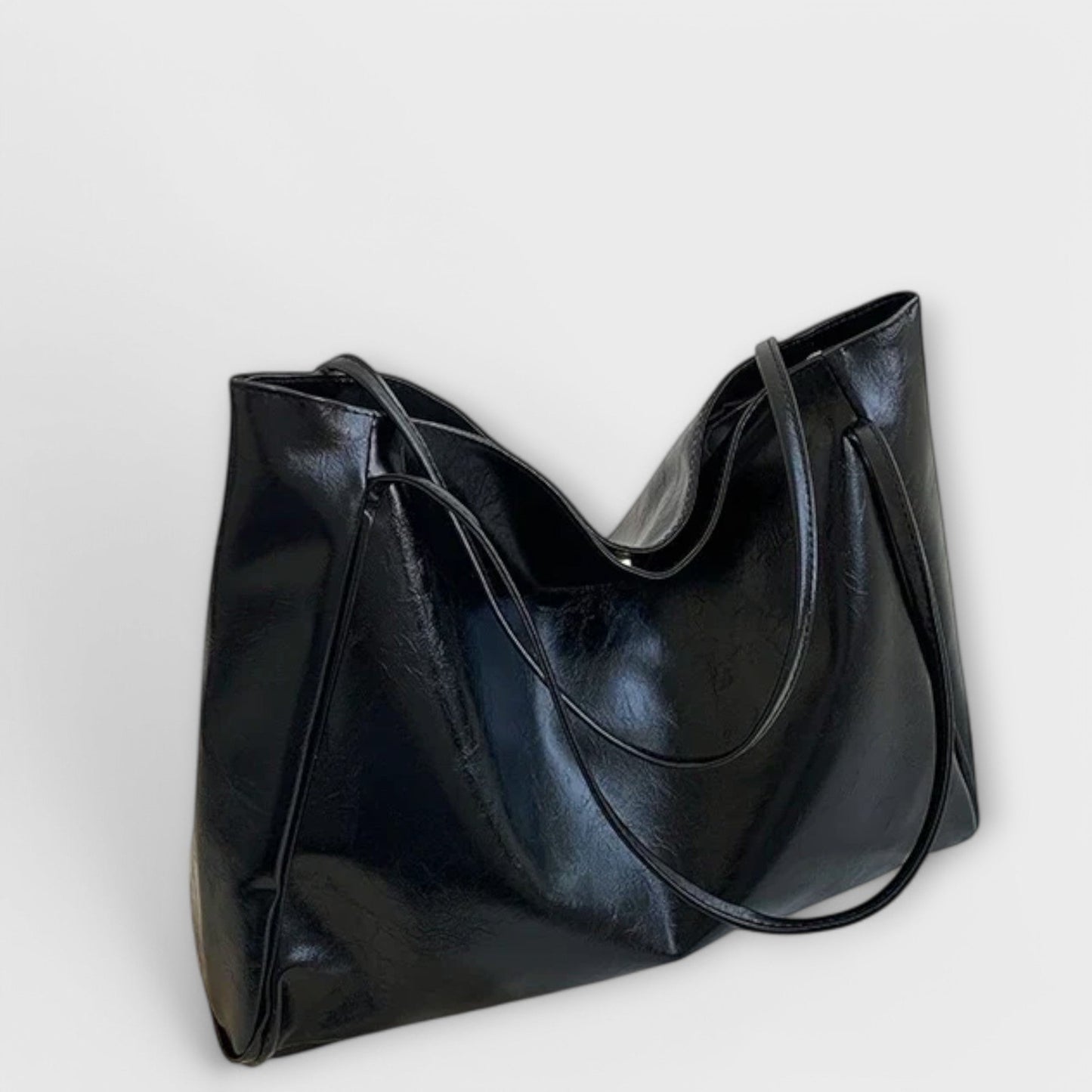 Damen Klassische Handtasche mit Reißverschluss und Tragegriffen