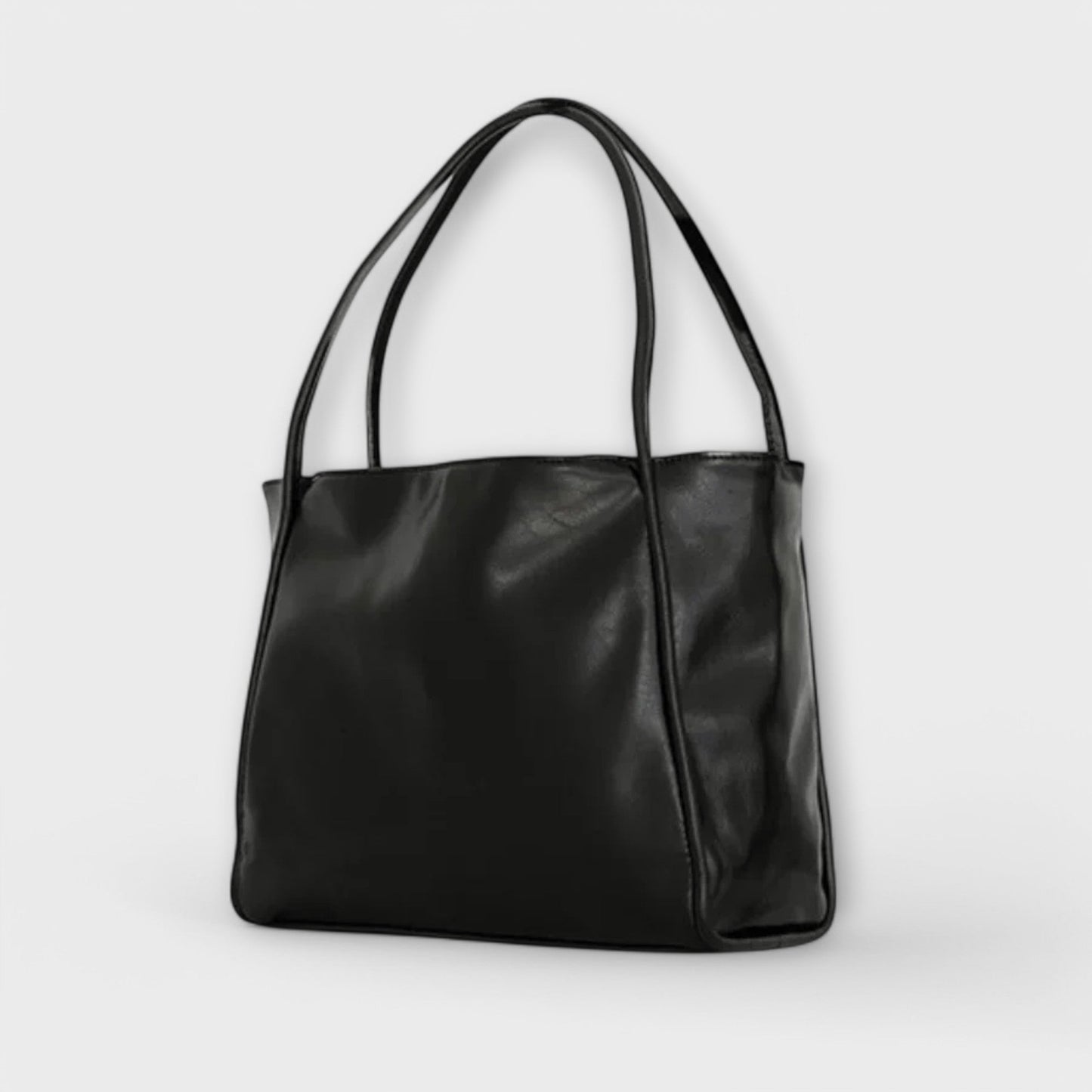 Damen Klassische Handtasche mit Reißverschluss und Tragegriffen