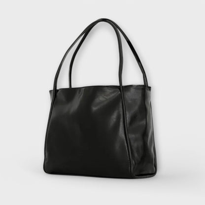 Damen Klassische Handtasche mit Reißverschluss und Tragegriffen